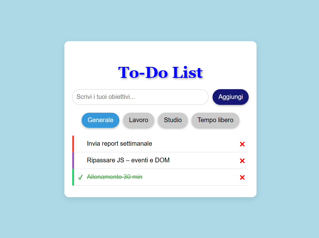 Anteprima App To-Do